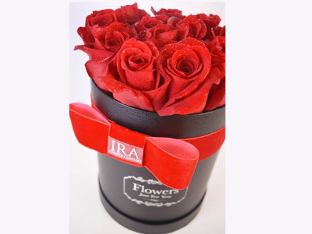 Flower box M - crvene ruže 01