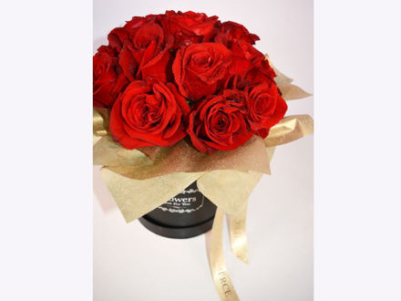 Flower box L - crvene ruže 01