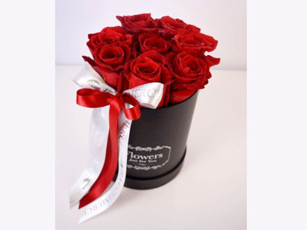Flower box S - crvene ruže 03