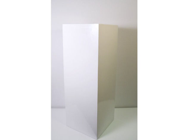Slika Postament,31x31x71cm, fiber glass, sjaj bijela
