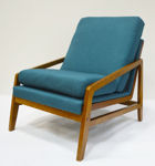 Slika Fotelja tkanina/drvo 69,5 x 83 x 70 cm
