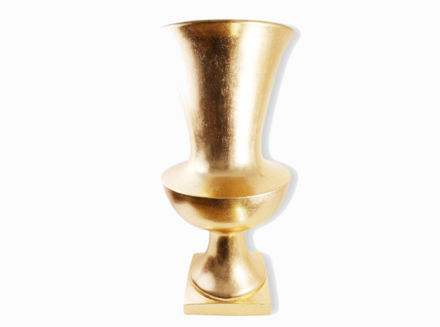 Slika Vaza dekorativna 42x42x89cm-fiber glass, sjaj zlatna
