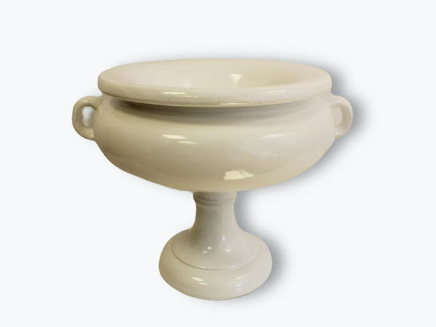 Slika Vaza dekorativna 45x37x36cm-fiber glas, sjaj bijela