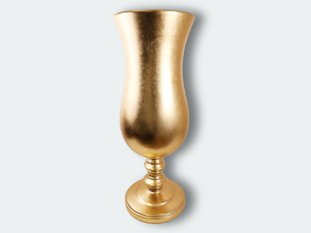 Slika Vaza dekorativna 33x33x90cm-fiber glass, sjaj zlatna