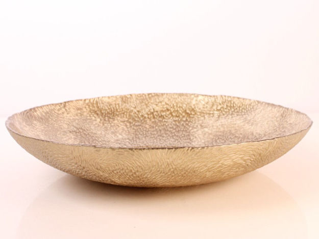 Slika Zdjela dekorativna s uzorkom staklo 30cm-smeđa