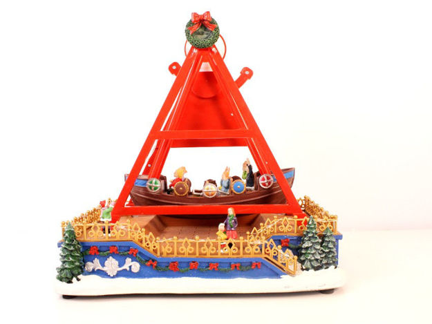 Slika Led ukras božićni zabavni park brod