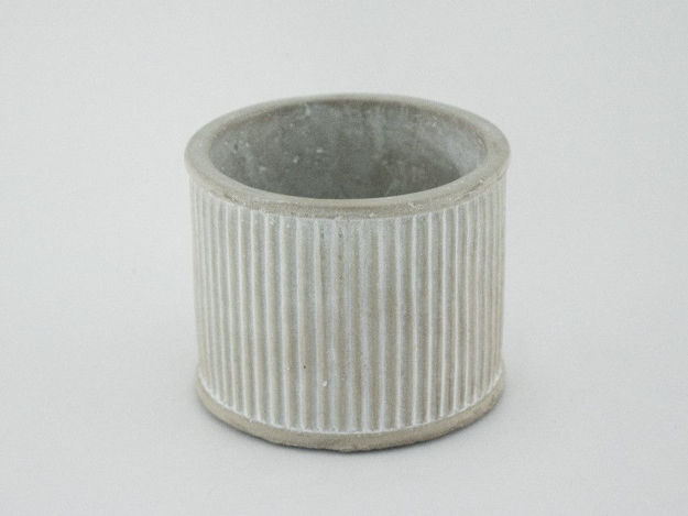 Slika Cement posuda okrugla D11XH9CM rebrasta