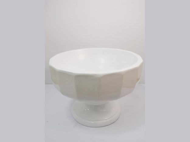 Slika Vaza dekorativna,45x45x32cm  , fiber glass, sjaj bijela