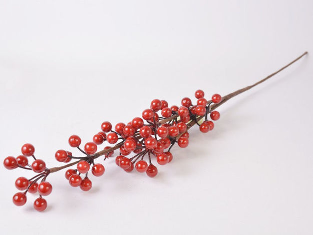 Slika Grana dekorativna berry 65 cm, crvena