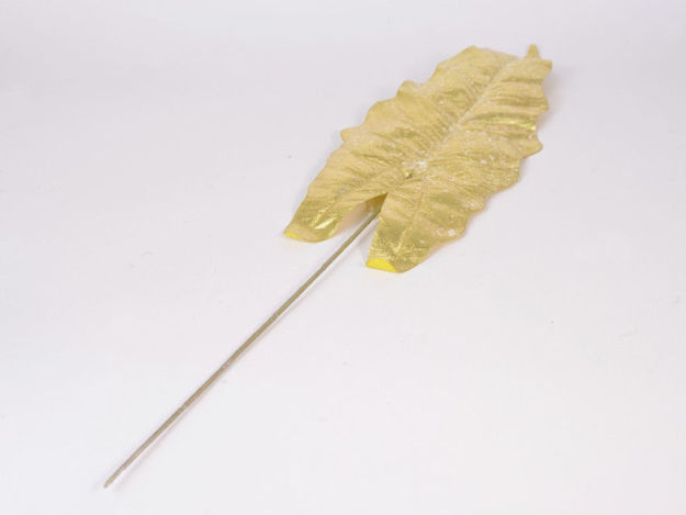Slika List alocasia 54 cm; zlatna