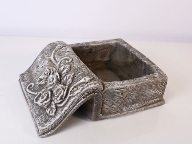 Slika Posuda knjiga cement 18.5 x 25 x 7 cm