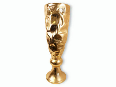 Slika Vaza dekorativna 32x32x100cm-fiber glass, sjaj zlatna