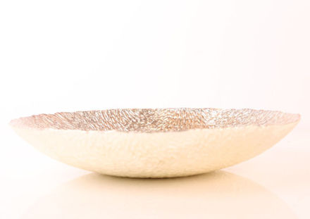 Slika Zdjela dekorativna s uzorkom staklo 21cm-svj.smeđa