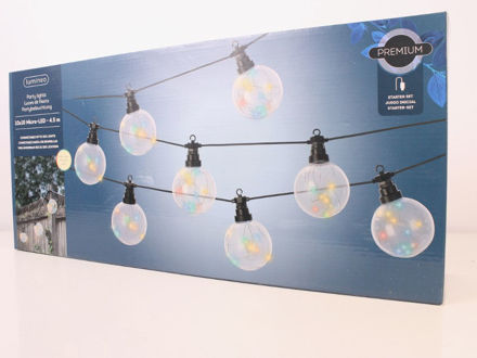 Slika Led party lampice niz D 10 cm 10 L/4.5 cm multicolor