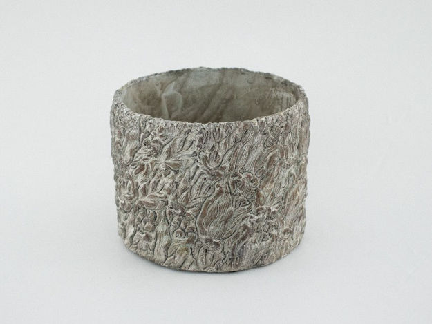 Slika Cement posuda okrugla D15XH12 cm Herbal