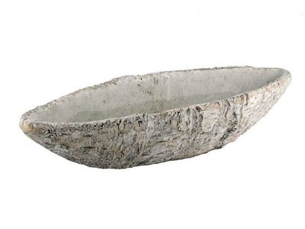 Slika Cement posuda gondola 56x14x10 cm kora breze