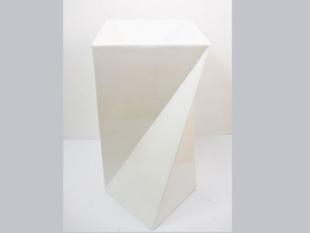Slika Vaza dekorativna,42.5x42.5x72cm  , fiber glass, sjaj bijela