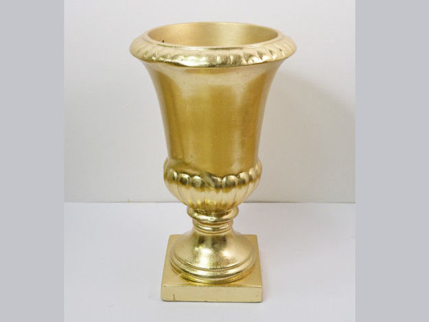 Slika Vaza dekorativna,36x36x61.5cm , fiber glass, sjaj zlatna