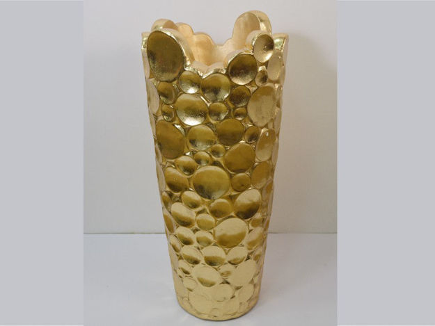 Slika Vaza dekorativna,35x35x79cm, fiber glass, sjaj zlatna