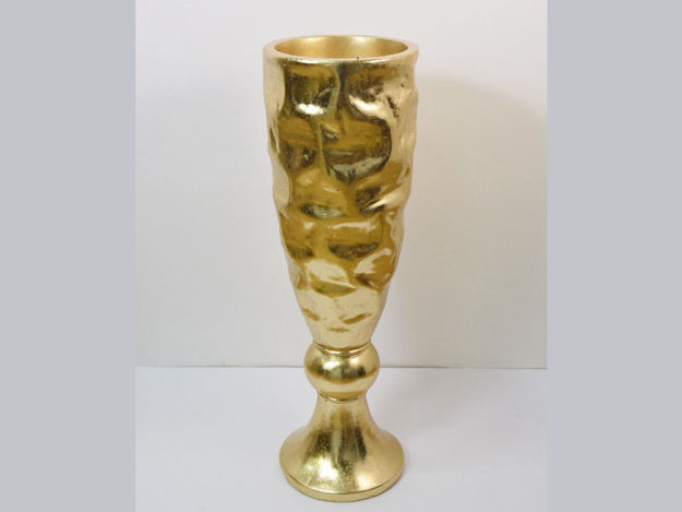 Slika Vaza dekorativna,25.5x25.5x80.5cm, fiber glass,sjaj zlatna