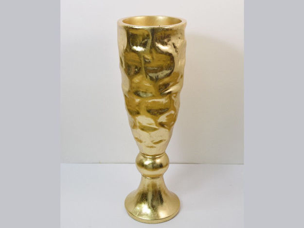 Slika Vaza dekorativna,25.5x25.5x80.5cm, fiber glass,sjaj zlatna