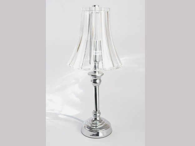 Slika Lampa 36.5cm. srebrna sa transparent sjenilom