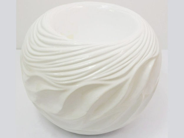 Slika Vaza dekorativna,50x50x40cm, fiber glass, sjaj bijela