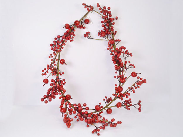 Slika Girlanda berry 150 cm; crvena