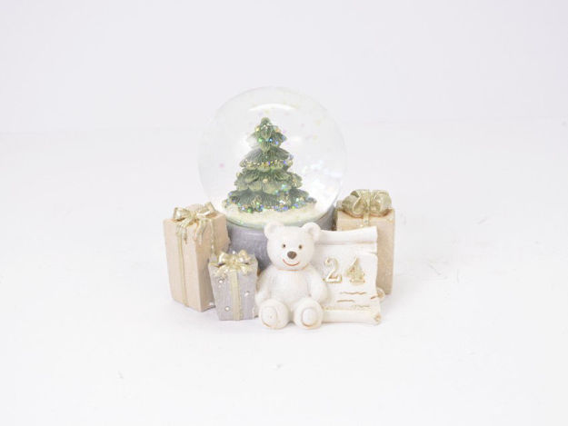 Slika Božićna dekorativna vodena kugla, 11*9*9cm, polyresin