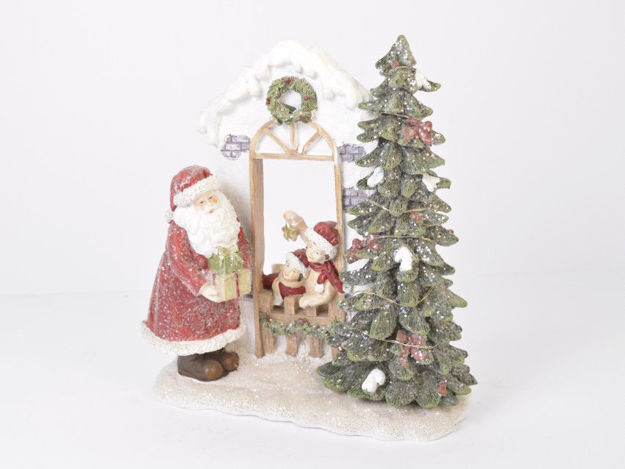 Slika Božićna dekoracija s led svjetlom, 22*9.5*22.5cm, resin
