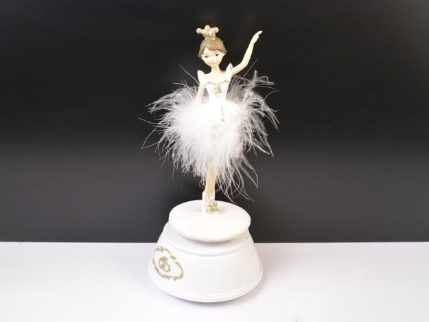 Slika Glazbena dekoracija balerina, 10.5*10.5*22.5cm, polyresin