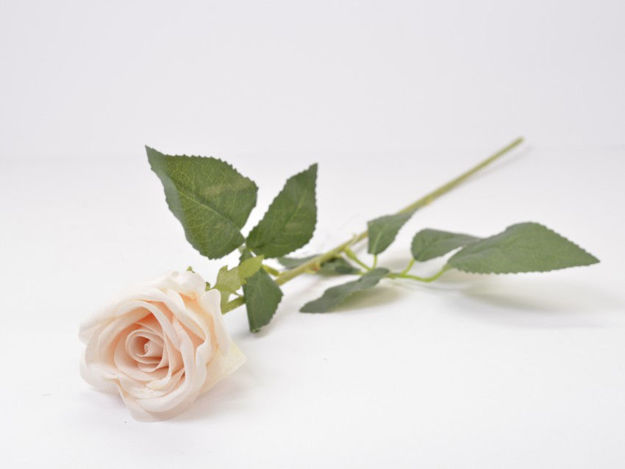 Slika Ruža 53 cm; pliš; bijela