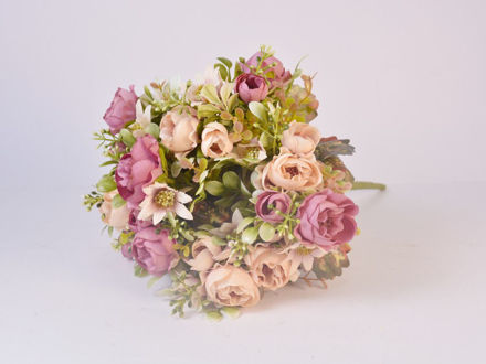 Slika Buket ruža mix 38 cm; roza