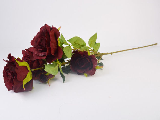 Slika Grana ruže 78 cm; tamno crvena