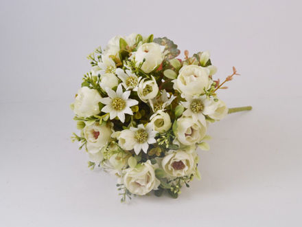 Slika Buket ruža mix 38 cm; bijela