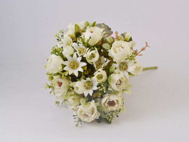Slika Buket ruža mix 38 cm; bijela
