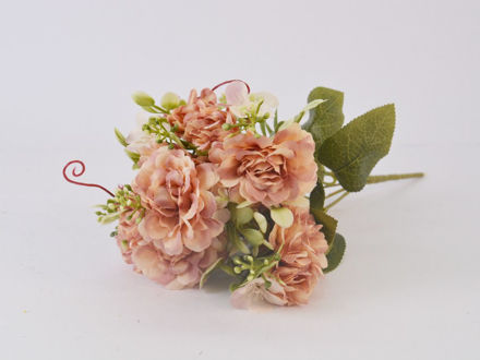 Slika Buket mini ruža 33 cm; sv.roza