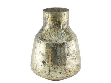 Slika Staklo vaza h27 d22cm o8cm zlatna s preljevom