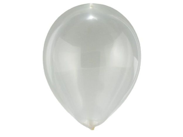 Slika Baloni metalik 25cm, 50kom - prozirna