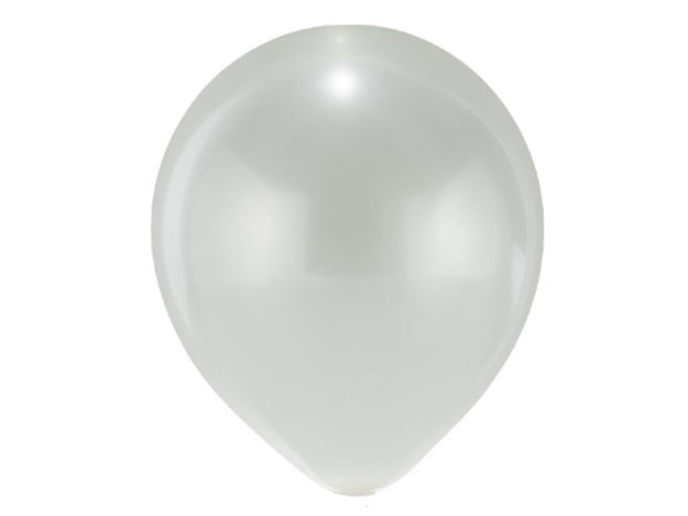 Slika Baloni metalik 30cm, 50kom - bijela