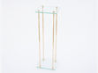 Slika Stalak zlatni metal/staklo 18x20xh60cm