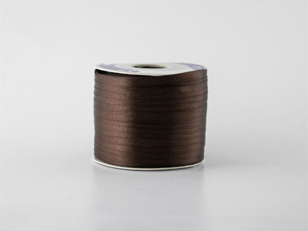 Slika Traka saten 6mm/100m chocolate 61