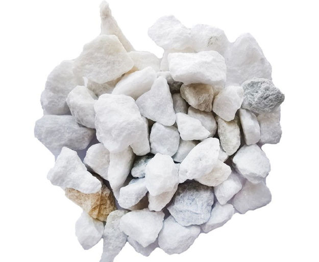 Slika Riječni kamen 2-4cm 1kg-mat bijela