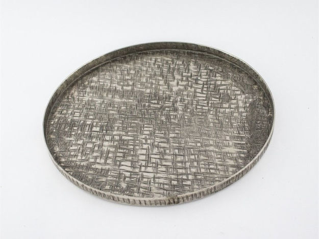 Slika Pladanj alu "izgrebani" h2 d31cm srebrna