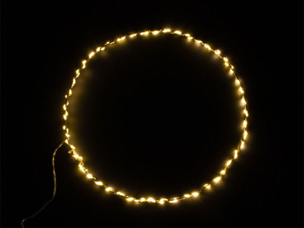 Slika LED lampice prsten 100L/30cm WW