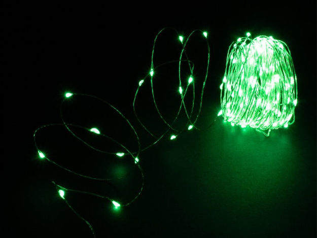 Slika LED lampice niz/200L/20m zelena