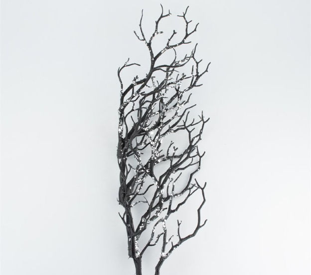 Slika Grana sa gliterom 56cm crna