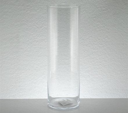 Slika Staklena vaza cilindar h40 d13cm