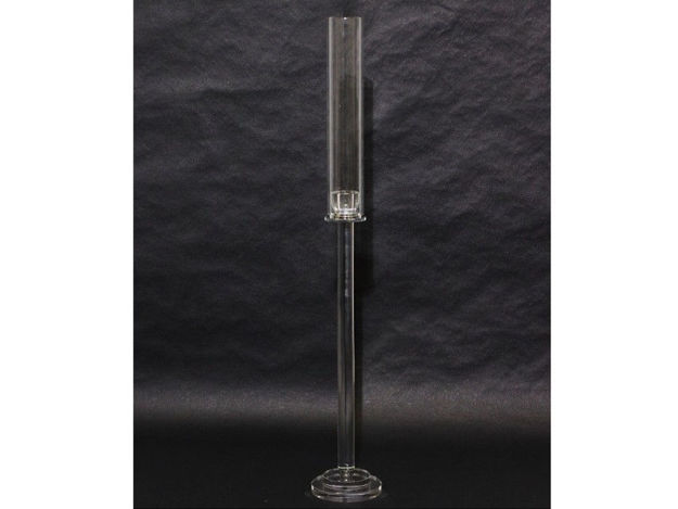 Slika Svijećnjak kristal sa cilindrom h80 d12cm