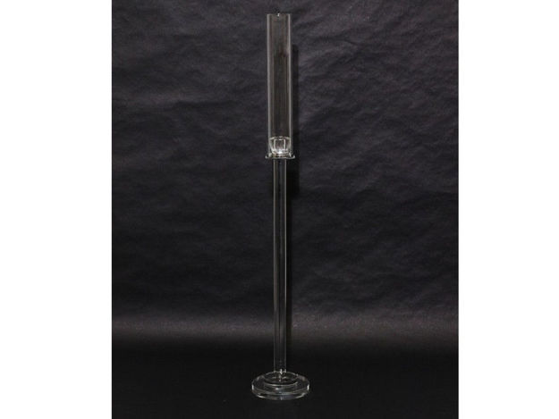Slika Svijećnjak kristal sa cilindrom h90 d14 cm